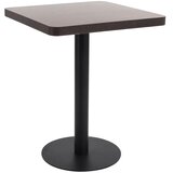 Bistro stol tamnosmeđi 60 x 60 cm MDF | shoptok.hr
