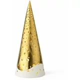 Kähler Design porculanski svijećnjak zlatne boje Nobili, visina 25,5 cm