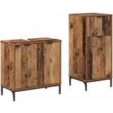 vidaXL Komplet pohištva za kopalnico 2 pcs Star les 39.5 x 36 x 88 cm, (5000064330) | Shoptok.si