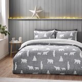 Catherine Lansfield Siva posteljnina za zakonsko posteljo iz sherpa flisa 200x200 cm Cosy Polar Bear – | Shoptok.si