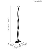 Eglo Lasana 3 podna/1, led, 32w, v-1420, alu/crno bela | Eponuda.com