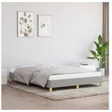  Posteljni okvir svetlo siv 140x200 cm blago | Shoptok.si