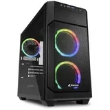 V1000 mATX RGB okno gaming črno ohišje