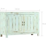 vidaXL Komoda svetlo modra 110x35x70 cm trden mangov les | Shoptok.si