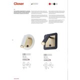  Redo 01-3091 - LED zidni reflektor CLOSER LED/6W/230V bela | Eponuda.com