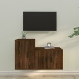 vidaXL 2-dijelni set TV ormarića boja smeđeg hrasta konstruirano drvo | shoptok.hr