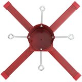  Stalak za božićno drvce crveni 61x61x15,5 cm | shoptok.hr