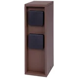 Podebljana vanjska utičnica Pado stup s vrtnom utičnicom s 4-krakim utikačem u izgledu hrđe (IP44 vanjski energetski stup, 3680 watta, kvadrat, 30 x 12 x 9 cm, jednostavan za postavljanje) 106...