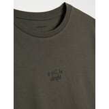 Sinsay Pamučna majica s natpisom | shoptok.hr