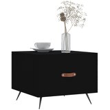  Stolić za kavu crni 50 x 50 x 40 cm od konstruiranog drva | Eponuda.com