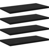 Police za knjige 4 kom Crni hrast 40x20x1.5 cm Inženjerska drva | shoptok.hr
