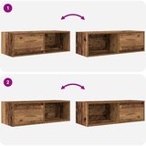 vidaXL TV omarica starinski les 80x31x25,5 cm inženirski les | Shoptok.si
