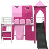  Okvir Krevet za Dječji Loft Bijela i roza 75 x 190 cm Metal | Eponuda.ba