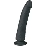 Dildo sa usisnom kapicom, crni