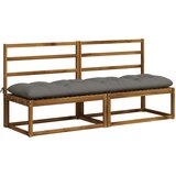  Jastučić za klupu VIANEN 100% poliester Siva 200 x 50 x 12 cm | shoptok.hr