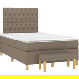  The Living Store Box spring postelja z vzmetnico taupe 120x190 cm blago - Box Spring Postelja, (21496703) | Shoptok.si