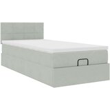vidaXL okvir za krevet s madraca svjetlosivi 80x200 cm baršunasti | shoptok.hr
