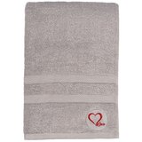 Foutastic Sivi pamučan ručnik od frotira 70x140 cm Love – | shoptok.hr