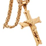 IZMAEL Ogrlica s Križem JC-38700 - Zlata / 60cm | Shoptok.si