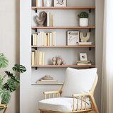  Zidna polica svjetlosmeđa 80 x 20 x 2 cm od obrađene hrastovine | Eponuda.com