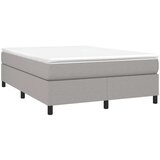  Box spring s madracem svjetlosivi 140x200 cm od tkanine | shoptok.hr