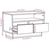vidaXL TV ormarić bijeli 60 x 35 x 37 cm od masivne borovine | shoptok.hr