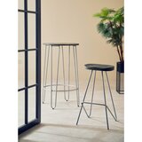 Premier Housewares Barsko stol iz masivnega bresta v srebrni barvi/v naravni barvi (višina sedeža 78 cm) District – | Shoptok.si