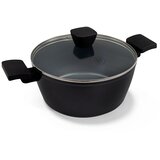  BE Living Posuda za kuhanje s poklopcem Delight Black 24 cm | shoptok.hr
