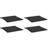  Jastuci za vrtne stolice 4 kom crni 40x40x4 cm od tkanine | shoptok.hr