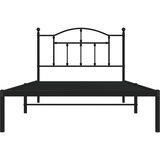  Metalni okvir za krevet s uzglavljem crni 107x203 cm | Eponuda.ba