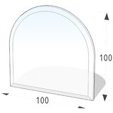 Lienbacher Steklena talna plošča, (polkrožni lok, 100 x 100 cm) | Shoptok.si