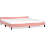  Okvir za krevet s uzglavljem bez madraca 200x200 cm baršunasti | Eponuda.com