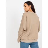RUE PARIS Sweatshirt-RV-BL-8080.56-dark beige | Shoptok.si