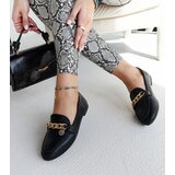 Gemre Black loafers with a chain Scaletta | Shoptok.si
