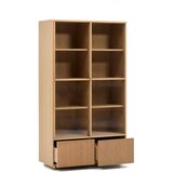 Kave Home Vitrina u dekoru hrasta s kliznim vratima u prirodnoj boji 100x174x40 cm Helvine – | shoptok.hr