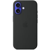 Apple iphone 16 silicone case with magsafe MYY13ZM/A - black Cene