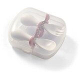BabyOno Kutija sa žlicom i vilicom s graničnikom 12 m+, roza | shoptok.hr
