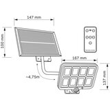  LED solarni reflektor sa senzorom INTEGRA LED/3W/3,7V IP44 + daljinski upravljač | Eponuda.com