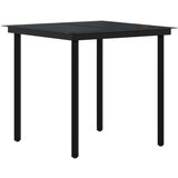  3-dijelni vrtni blagovaonski set s jastucima sivo-crni | shoptok.hr