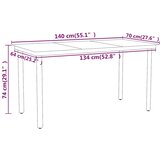  7-dijelni vrtni blagovaonski set crni | shoptok.hr