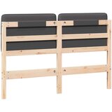  Tapecirani uzglavlje s uzglavljem Smeđa i tamno siva 140 cm | Eponuda.com