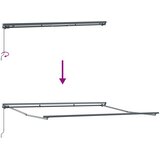  Okvir tende Antracit i bijelo 400 × 300 cm | shoptok.hr
