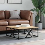  Stolić za kavu boja hrasta 70x70x30 cm konstruirano drvo | shoptok.hr