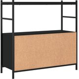  Regal za knjige crni 80x30x78,5 cm konstruirano drvo i željezo | Eponuda.com