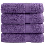 vidaXL Premium brisače 4 kos vijolična 70x140 cm 600 g/m2 100 % bombaž Cene