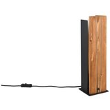  Crna/u prirodnoj boji stolna lampa s drvenim sjenilom (visina 40 cm) Karuni – | shoptok.hr