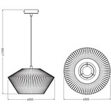 Osram Luster na sajli DECOR STRIPES 1xE27/10W/230V prečnik 30,5 cm bež | Eponuda.com