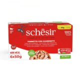 Schesir Hrana za Mačke Multipack Tuna i Škampi Jelly u Želeu 6&#215;50g | ePonuda.com