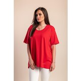 Fenzy Majica S Okruglim Izrezom Plus Veličine, Crvena | shoptok.hr
