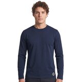 Leone 1947 Majice z dolgimi rokavi Man Long Sleeves Patch Modra Cene